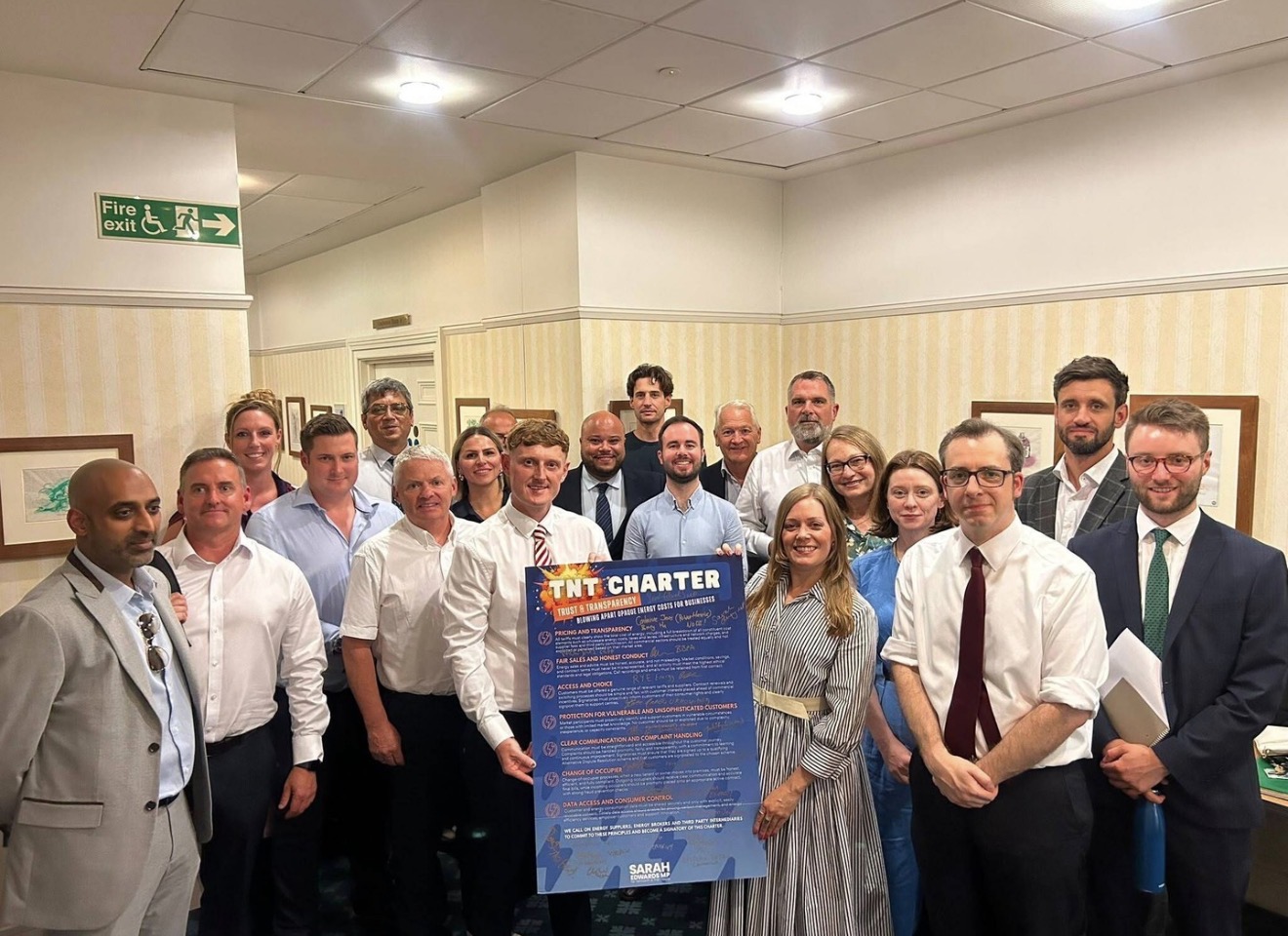 Adam Kelly of Clearsight Energy with other attendees at the energy broker regulation roundtable, summer 2026 Adam Kelly of Clearsight Energy with other attendees at the energy broker regulation roundtable, summer 2026